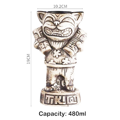 Tiki Mug Tiki Tumblers Ceramic Hawaiian Party Mugs Glasses