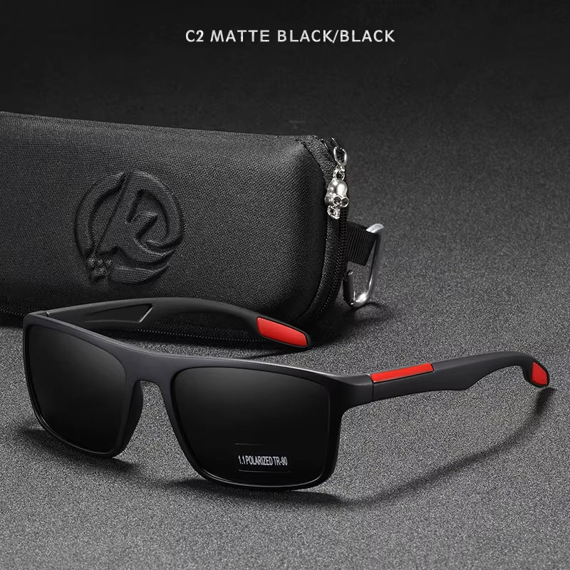Rectangular Ultra Light TR90 Sunglasses Men Polarized TAC 1.1Mm Thickness Lens Driving Sun Glasses Women Sports Cat.3