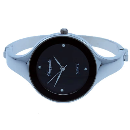 Women Cuff Watch Fashion Casual round Lady Women Bracelet Girls Watches Gold Watch Stainless Steel Quartz Wrist Watch D1