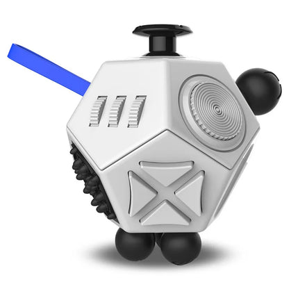 Fidget Cube Toy,Edc Fidgeting anti Stress Relief Toys,Anxiety Antistress Magic Cube Toys for Adults Kids Autism AD ADHD 12 Side
