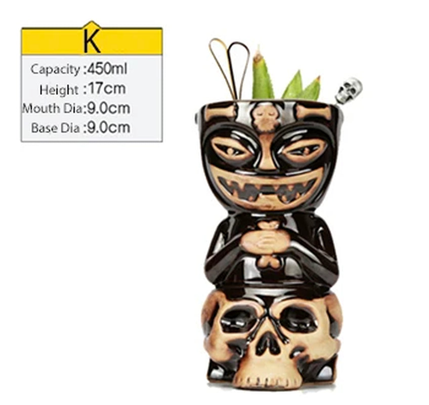 Tiki Mug Tiki Tumblers Ceramic Hawaiian Party Mugs Glasses