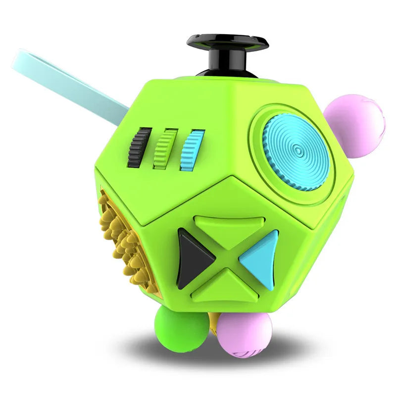 Fidget Cube Toy,Edc Fidgeting anti Stress Relief Toys,Anxiety Antistress Magic Cube Toys for Adults Kids Autism AD ADHD 12 Side
