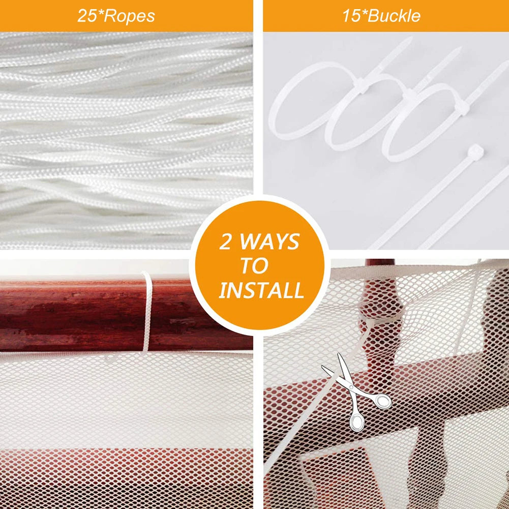 Baby Safety Fence Kid Stairs Balcony Safety Net Thickened anti Fall Safety Mesh Net Home Rail Toddler Security Gate