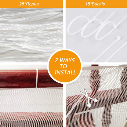 Baby Safety Fence Kid Stairs Balcony Safety Net Thickened anti Fall Safety Mesh Net Home Rail Toddler Security Gate