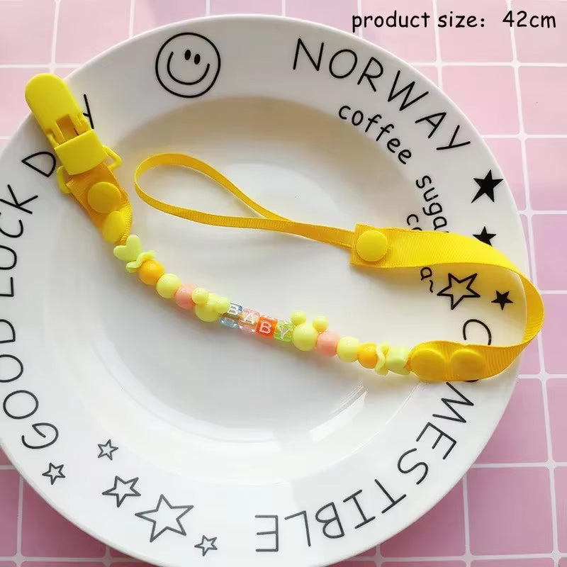 New Baby Pacifier Clip Chain Dummy Holder for Nipples Children Pacifier Clips Pacifier Holder Adjustable Holder for Nipples