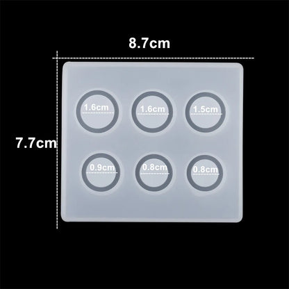 1Pcs Rings Resin Epoxy Molds Mixed Size Silicone Casting Molds Tool for DIY Jewelry Making Findings Supplies Accessories