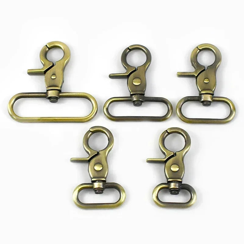 2/4/10Pcs  20-50Mm Luggage Strap Metal Buckles Bags Lobster Carbines Swivel Trigger Snap Hook Collar Clasp DIY Accessories