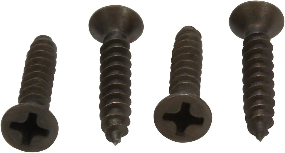 6 X 1'' Black Oxide Coated Stainless Flat Head Phillips Wood Screw, (25 Pc), 18-8 (304) Stainless Steel Screws Corrosion Resistant Flat Head by