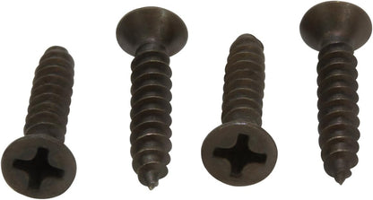 6 X 1'' Black Oxide Coated Stainless Flat Head Phillips Wood Screw, (25 Pc), 18-8 (304) Stainless Steel Screws Corrosion Resistant Flat Head by