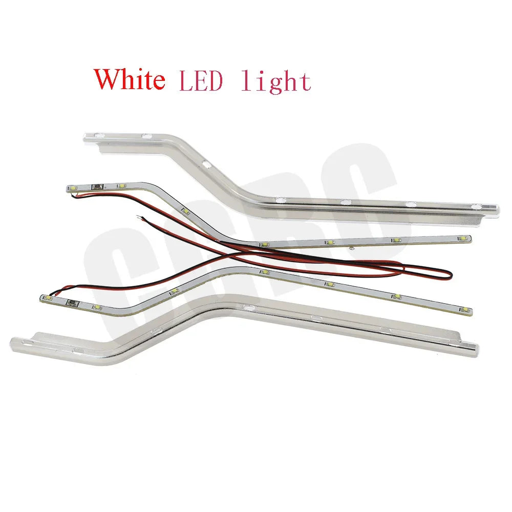 1 Pair RC Model CNC Aluminum Alloy Door Side LED Light for 1/14 Tamiya RC Truck for Scania R620 56323 R730 R470