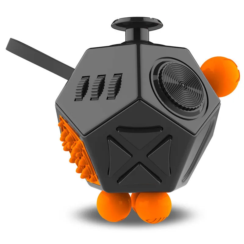 Fidget Cube Toy,Edc Fidgeting anti Stress Relief Toys,Anxiety Antistress Magic Cube Toys for Adults Kids Autism AD ADHD 12 Side