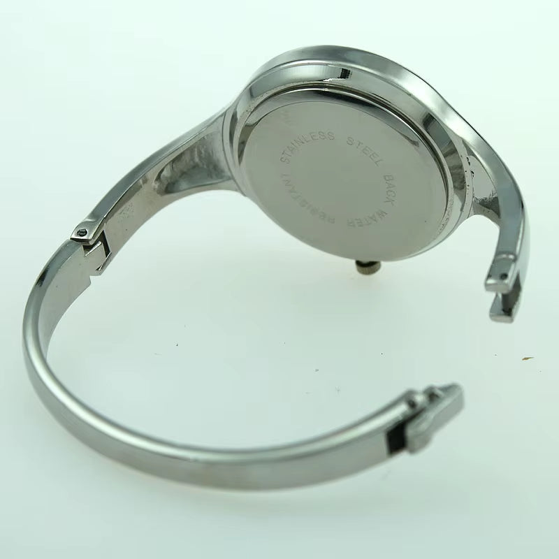 Women Cuff Watch Fashion Casual round Lady Women Bracelet Girls Watches Gold Watch Stainless Steel Quartz Wrist Watch D1